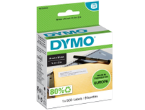 Etikett Avtagbar Dymo universal 19x51 vit 500st/rulle