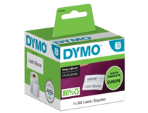 Etikett Dymo universal 89x41 vit 300st/rulle