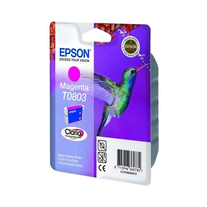 Bläckpatron Epson T0803 300 sidor magenta