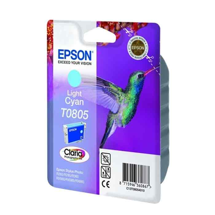 Bläckpatron Epson T0805 300 sidor ljus cyan