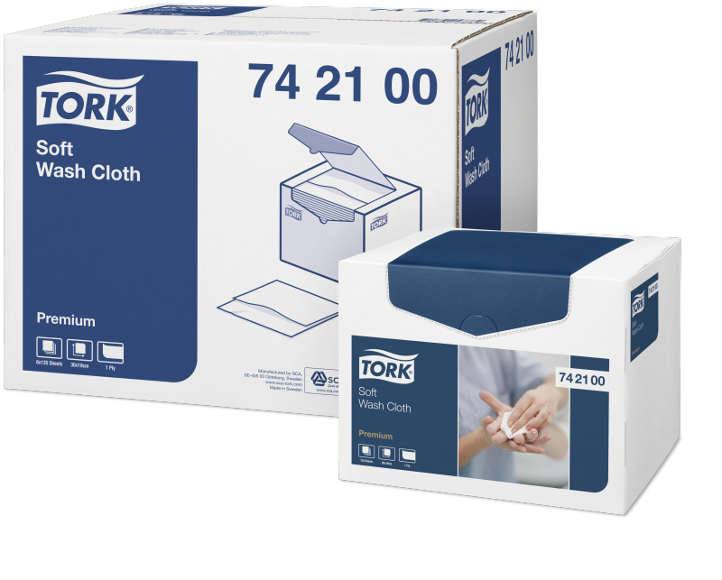 Tvättlapp Tork Premium mjuk 8x135st/fp
