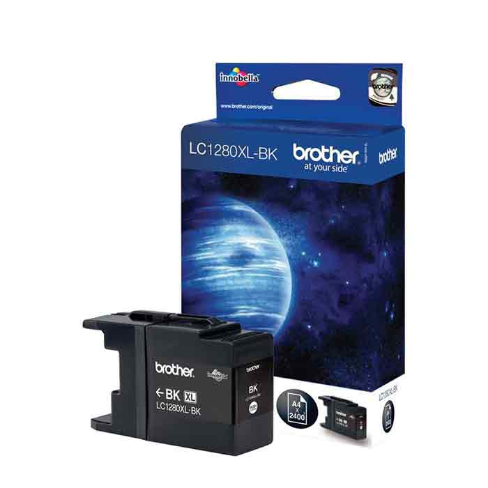 Bläckpatron Brother LC1280XLBK 2,4k svart