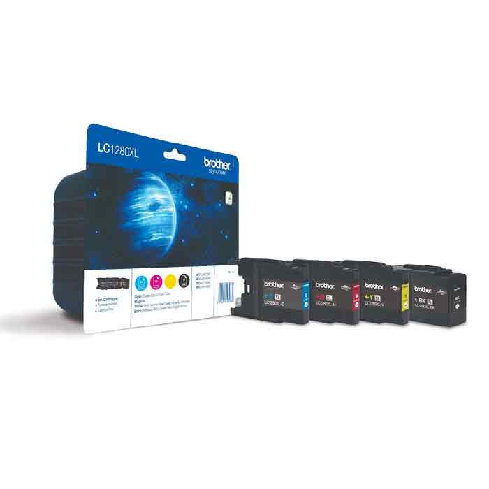 Bläckpatron Brother LC1280XL Value pack CMYK