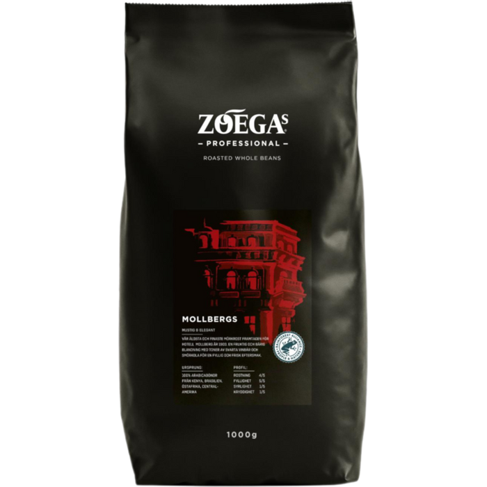 Kaffe Zoégas Mollbergs blandning hela bönor 1kg
