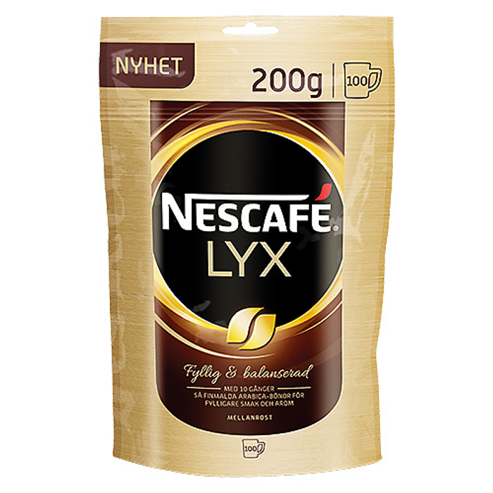 Snabbkaffe Nescafé Lyx mellanrost 200g