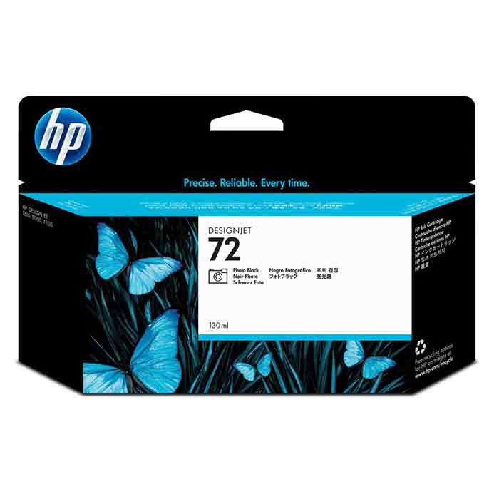 Bläck HP No 72 foto 130ml svart
