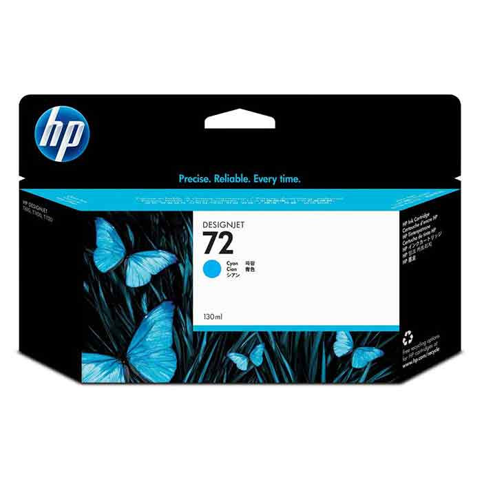 Bläck HP No 72 foto 130ml cyan