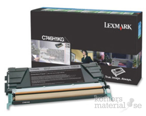 Toner Lexmark C746H1KG 12k svart