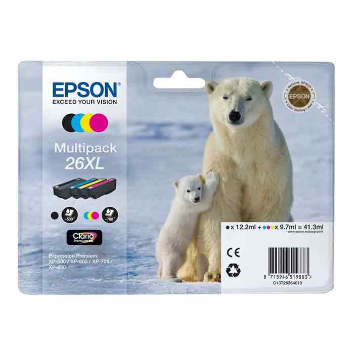 Bläckpatron Epson T2636XL 4st/fp