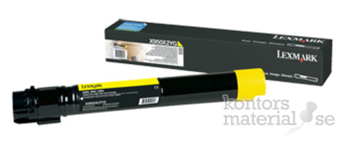 Toner Lexmark X950X2YG 24k gul