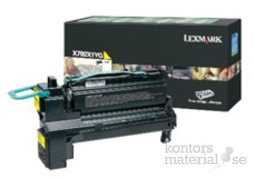Toner Lexmark X792X1YG 20k gul