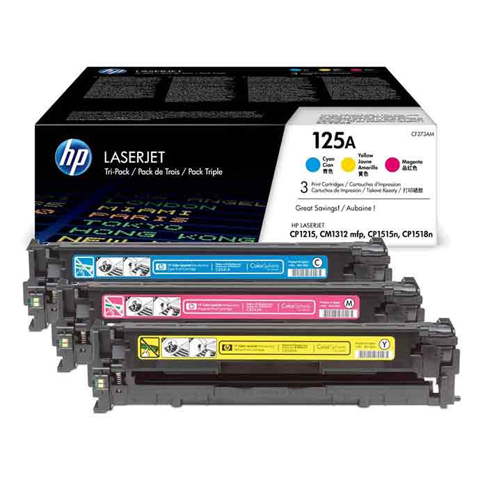 Toner HP 125A C/M/Y 3-pack