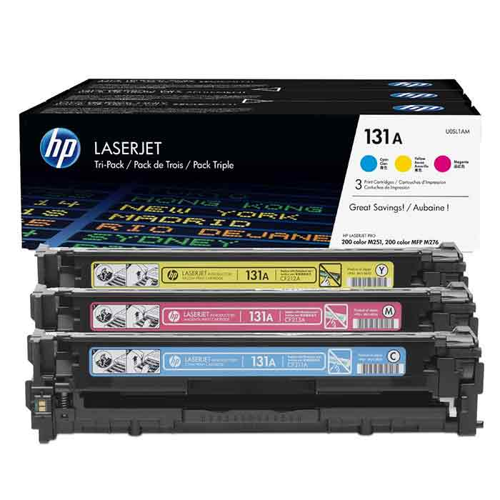 Toner HP 131A C/M/Y 3-pack