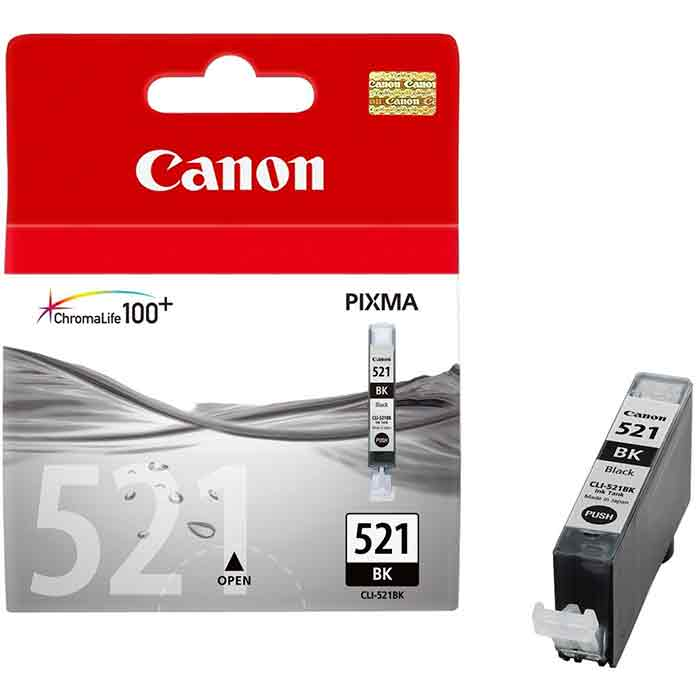 Bläckpatron Canon CLI-521BK 9ml svart