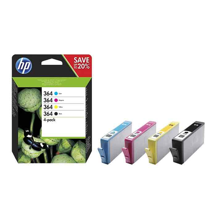 Bläck HP No364 CMYK 4st/fp