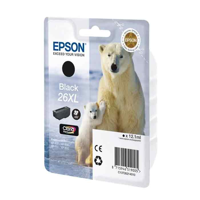 Bläck Epson 26XL 500 sidor svart