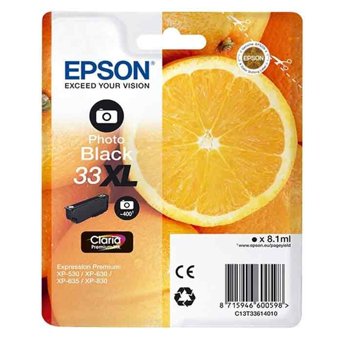 Bläck Epson 33XL 8,1ml fotosvart