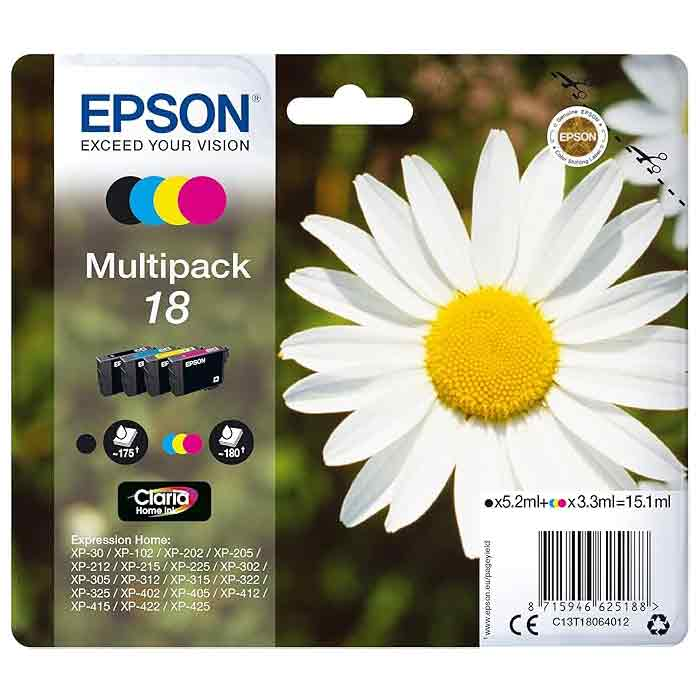 Bläck Epson 18 CMYK 4st/fp
