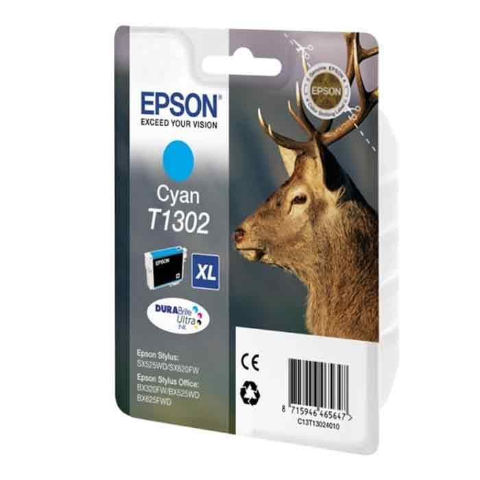 Bläck Epson T1302 10,1ml cyan
