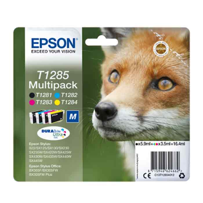 Bläck Epson T1285 CMYK 4st/fp