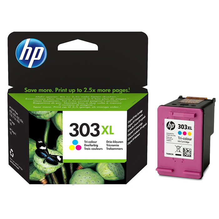 Bläck HP No303 XL CMY 3-färg