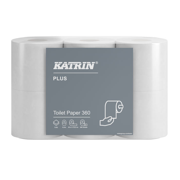 Toalettpapper Katrin Plus Toilet 360 42 rullar/bal