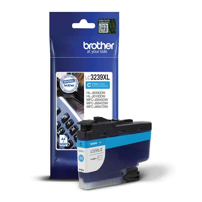 Bläck Brother LC3239XLC 5k cyan