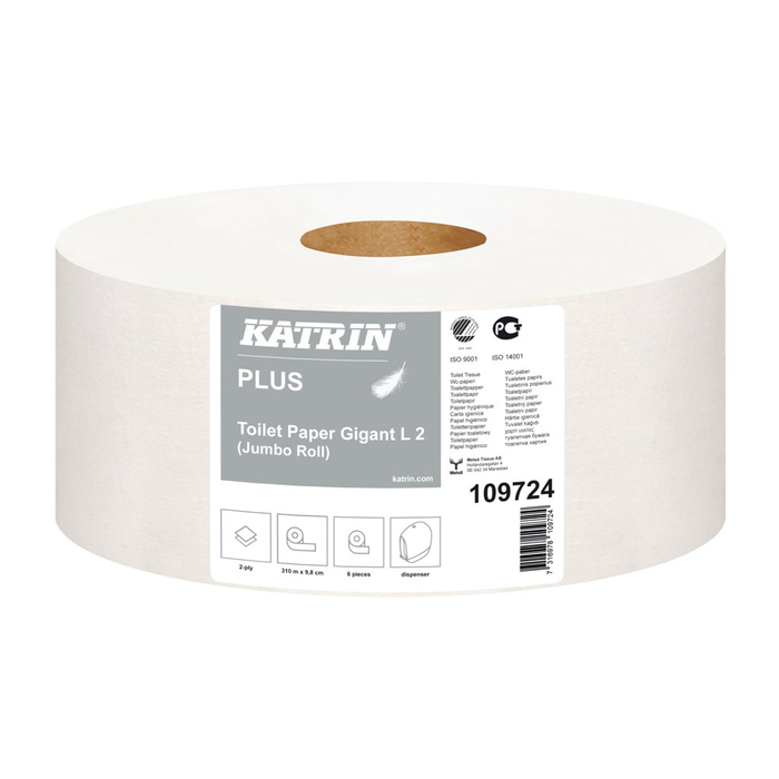 Toalettpapper Katrin Plus Gigant Toilet M2 6 rullar/fp