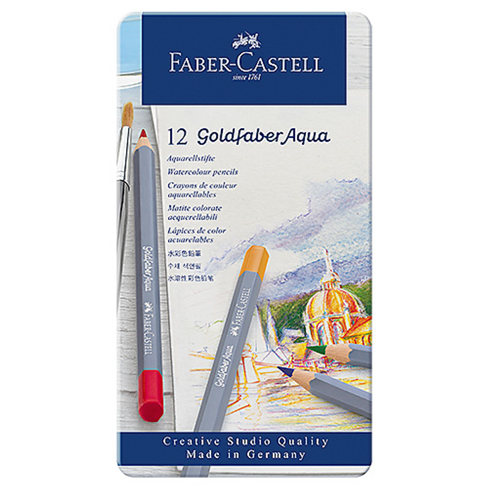 Färgpennor Faber-Castell Goldfaber Aqua 12st/fp