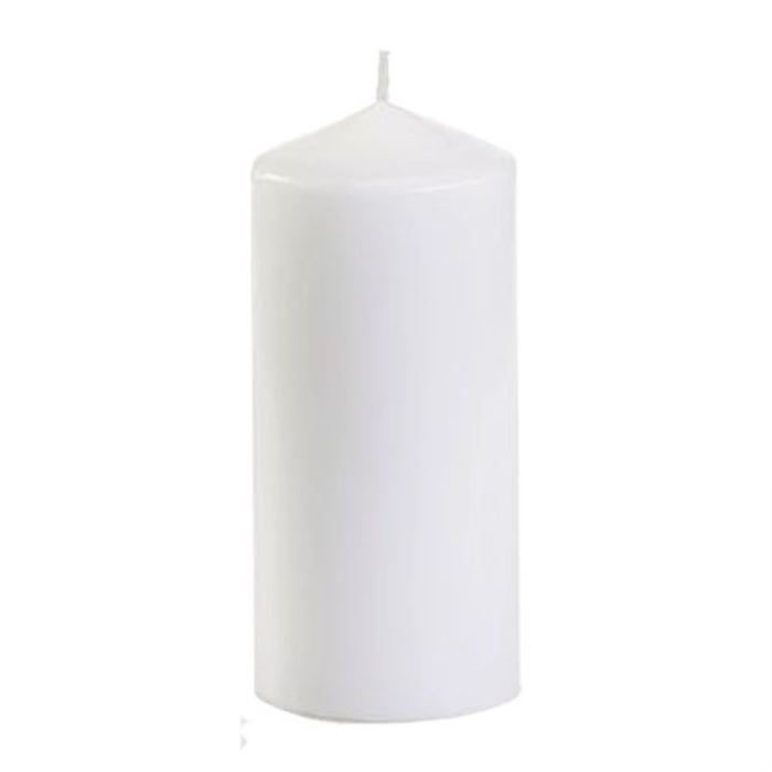 Blockljus Papstar 60x130mm vit