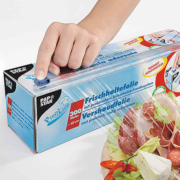 Plastfolie med avrivningssystem 300mx45cm