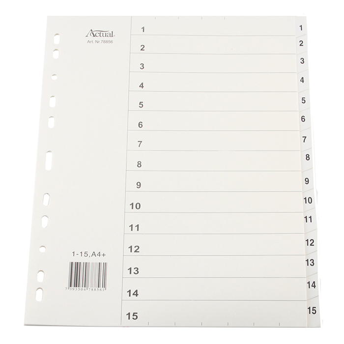 Systemregister A4+ 1-15