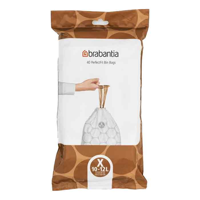 Soppåse Brabantia PerfectFit X 10-12l 40st/fp