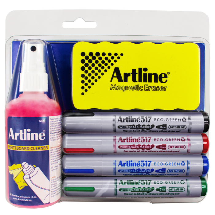 WB rengöringskit & pennor Artline