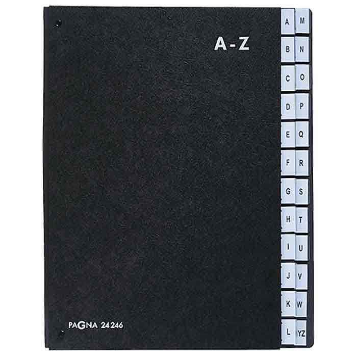 Sorteringspärm Pagna A-Z svart