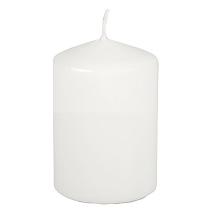 Blockljus Papstar 67x100mm vit