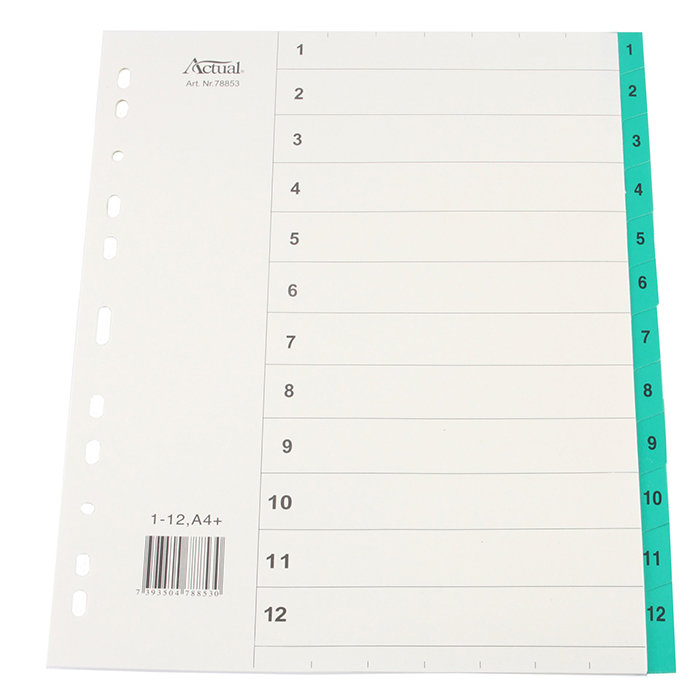 Systemregister A4+ 1-12