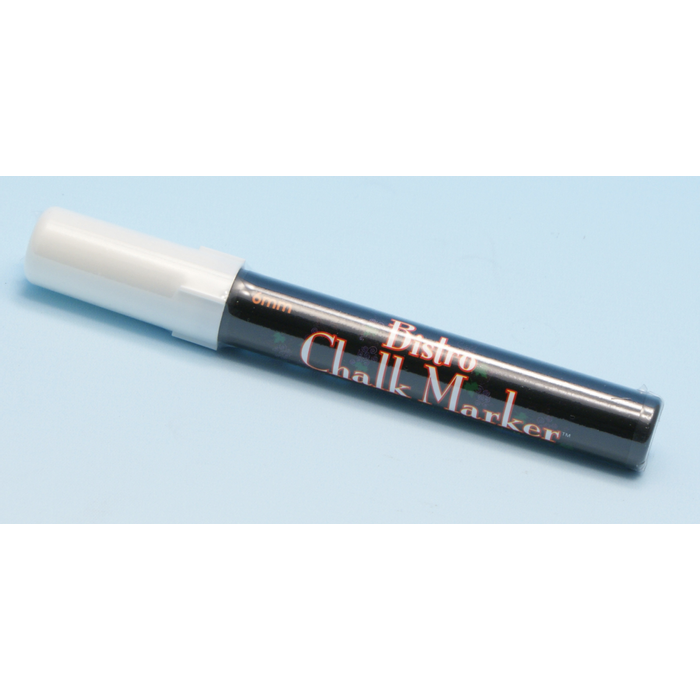 Kalkpenna Bistro 6mm vit 6st/fp