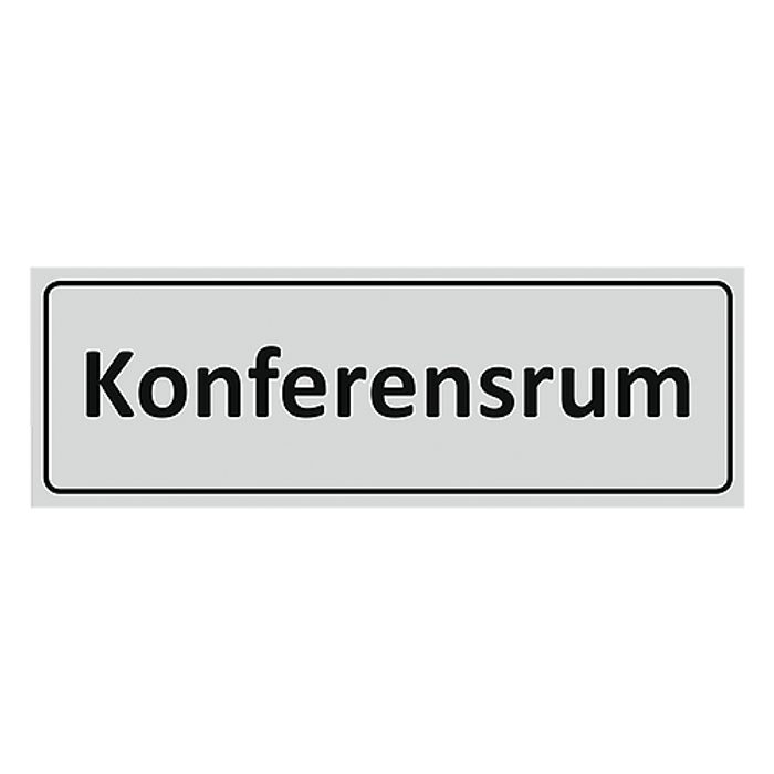 Skylt Konferensrum 225x80mm aluminium