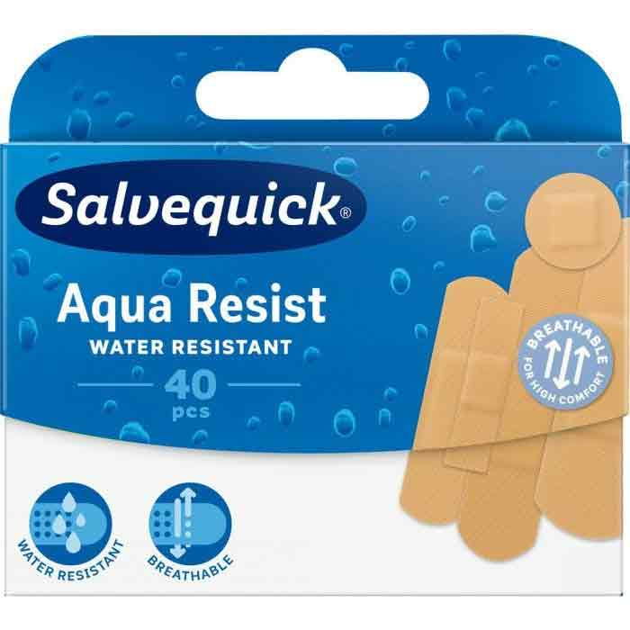 Plåster Salvequick Aqua Resist 40st/fp