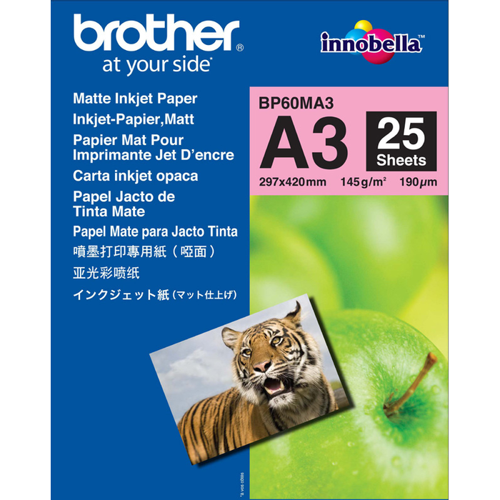 Fotopapper Brother A3 matt 25st/fp