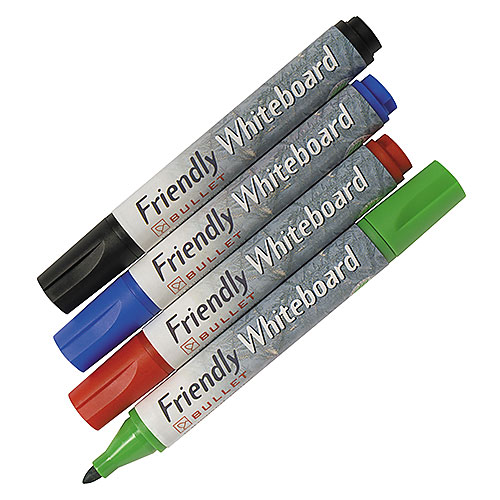 Whiteboardpennor Friendly konisk 4st/set
