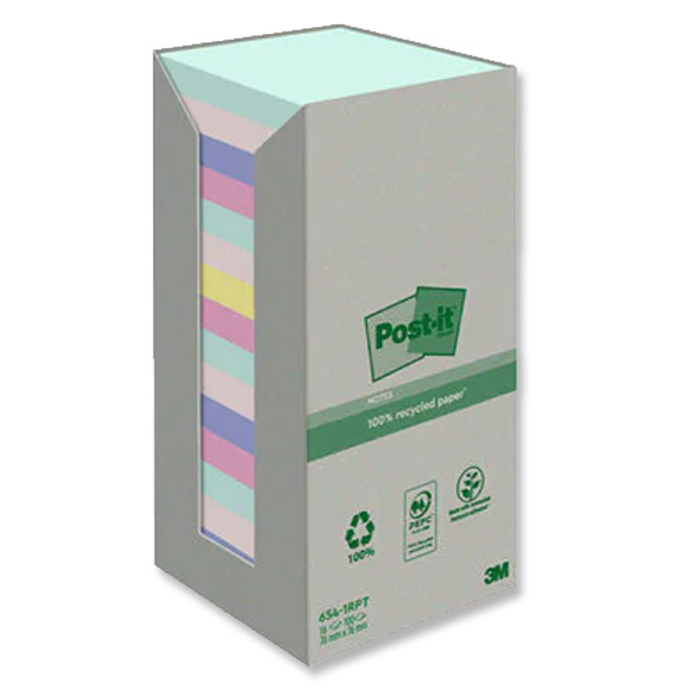 Post-it Recycled 76x76mm nature 16st/fp