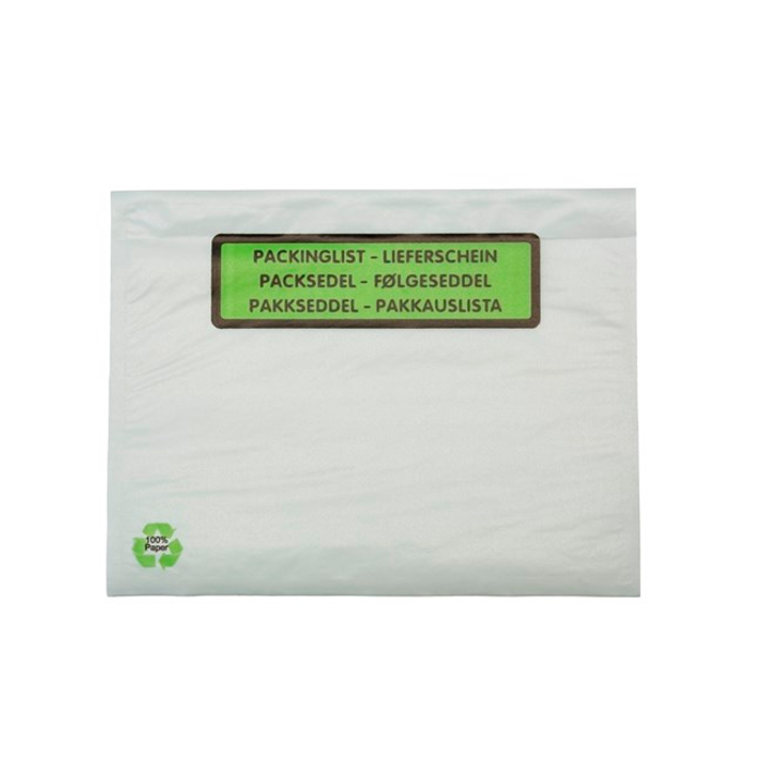 Packsedelskuvert C6 i papper med tryck 1000st/krt