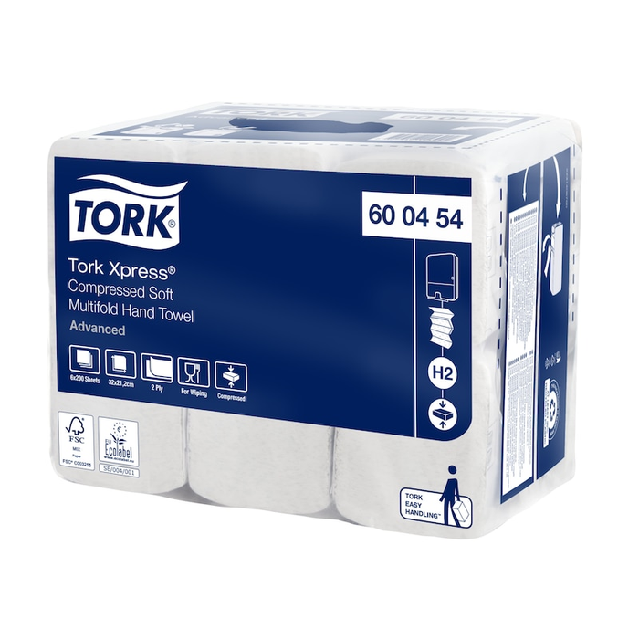 Pappershandduk Tork Xpress Komprimerad Multifold H2 1200/fp