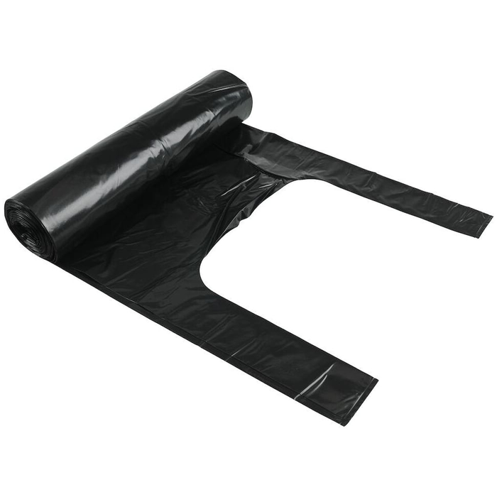 Sopsäck med handtag 125l svart 20st/rulle