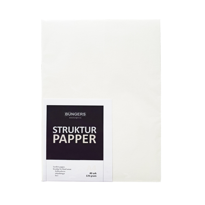 Brevpapper A4 linnepräglat 120g vit 40st/fp