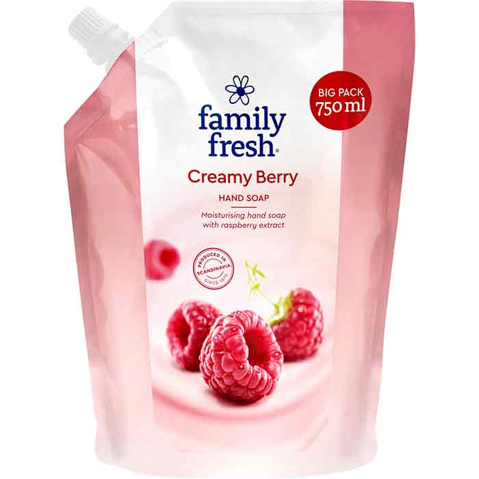Family Fresh Tvål Cream Berry Refill 750ml
