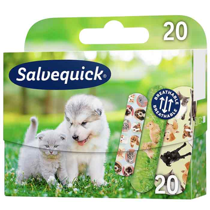 Plåster Salvequick Animals 20st/fp