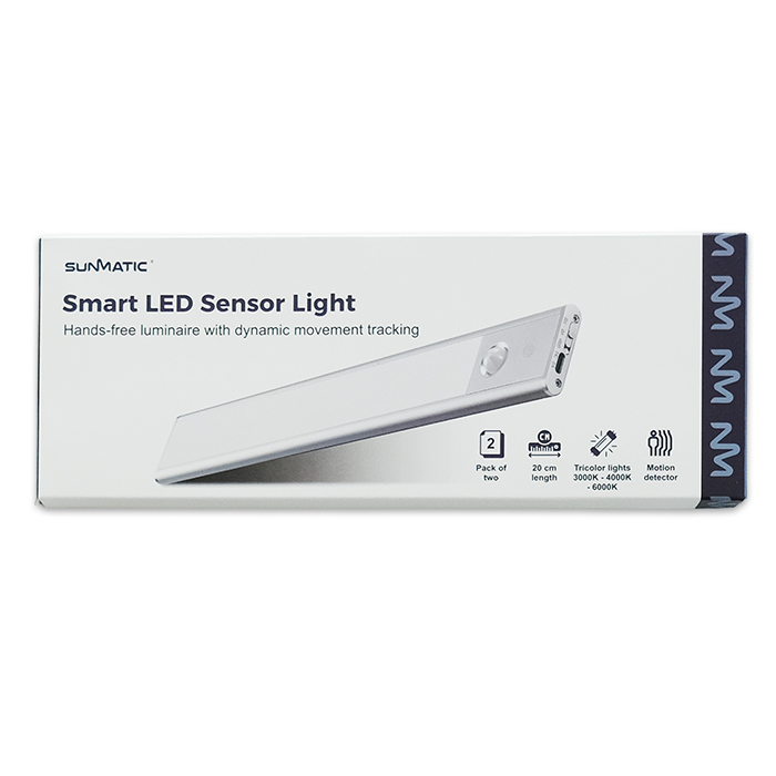 Sunmatic Sensorlampa LED 20cm 2-pack